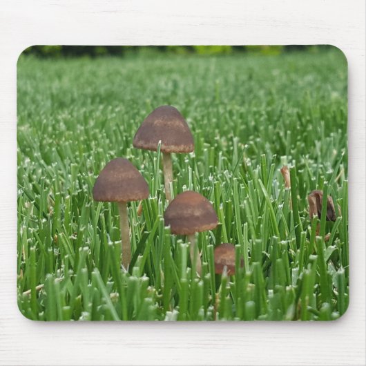 Wilde Paddenstoel en gras Muismat (Voorkant)