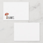 Wilde paddenstoel Hartelijk dank Notitiekaartje (Voorkant / Achterkant)