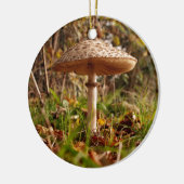 Wilde paddenstoel keramisch ornament (Links)