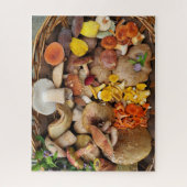 Wilde paddenstoel mandje Jigzaag Puzzle Legpuzzel (Verticaal)