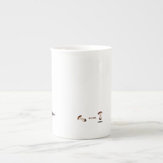 Wilde paddenstoel - porselein kop (Voorkant)