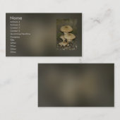 wilde paddenstoel visitekaartje (Voorkant / Achterkant)