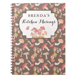 Wilde paddenstoelen, aangepast notitieboek