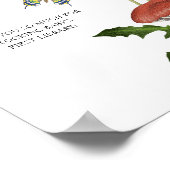 wilde paddenstoelen baby shower Boeken voor baby Poster (Hoek)