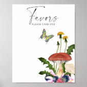 Wilde paddenstoelen baby shower Favors Poster (Voorkant)