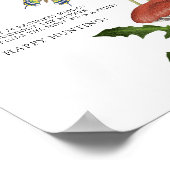 Wilde paddenstoelen baby shower fopspeen jacht spe poster (Hoek)