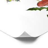 Wilde paddenstoelen baby shower KAARTEN EN GESCHEN Poster (Hoek)