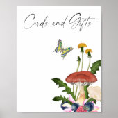Wilde paddenstoelen baby shower KAARTEN EN GESCHEN Poster (Voorkant)