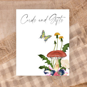 Wilde paddenstoelen babyshower KAARTEN EN GEZELLIG Poster
