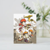 wilde paddenstoelen briefkaart (Staand voorkant)