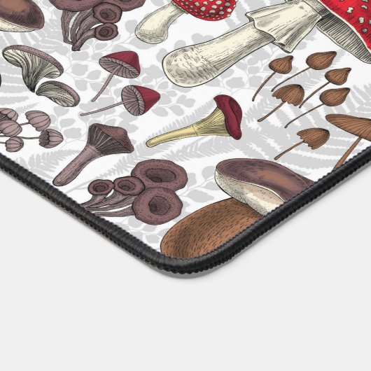 Wilde paddenstoelen bureaumat (Hoek)