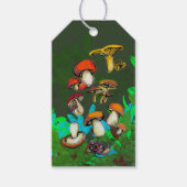 Wilde paddenstoelen cadeaulabel (Voorkant)
