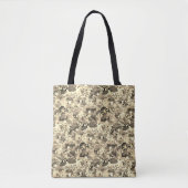 Wilde paddenstoelen canvas tas (Voorkant)