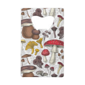 Wilde paddenstoelen creditkaart flessenopener (Achterkant)