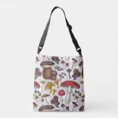 Wilde paddenstoelen crossbody tas (Achterkant)