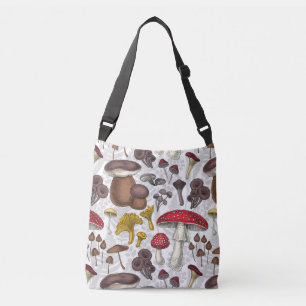 Wilde paddenstoelen crossbody tas