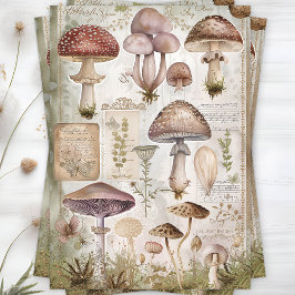 WILDE PADDENSTOELEN DECOUPAGE TISSUEPAPIER