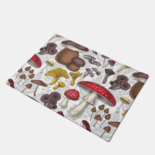 Wilde paddenstoelen deurmat (Schuin)