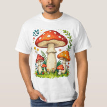 Wilde paddenstoelen en bloemen in gras bos natuur