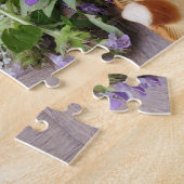 Wilde paddenstoelen en wilde bloemen Jigzaag Puzzl Legpuzzel (Zijkant)