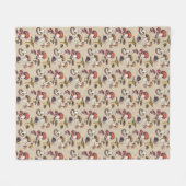 Wilde paddenstoelen fleece deken (Voorkant (Horizontaal))