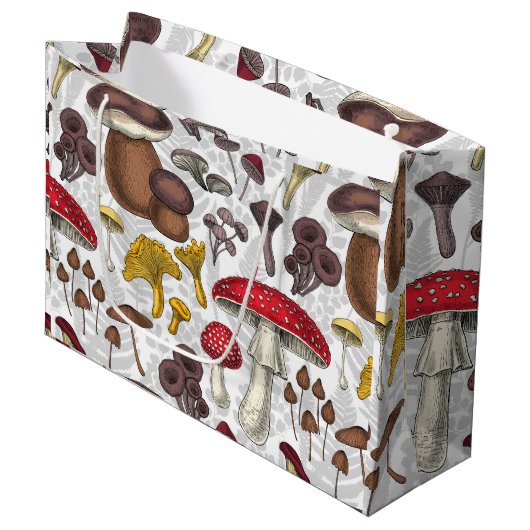 Wilde paddenstoelen groot cadeauzakje (Voorkant Gekanteld)