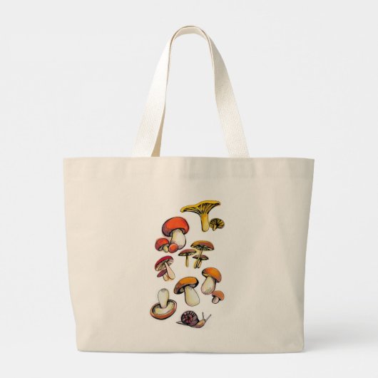 wilde paddenstoelen grote tote bag (Achterkant)