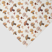 Wilde paddenstoelen Hand-Drawn Waterverf Woodland Tissuepapier (Detail)