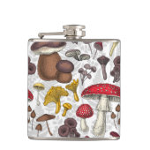 Wilde paddenstoelen heupfles (Voorkant)