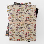 Wilde paddenstoelen inpakpapier vel (In situ)