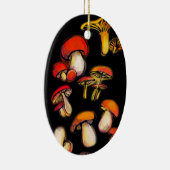 wilde paddenstoelen keramisch ornament (Rechts)