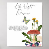 Wilde paddenstoelen Late nacht luiers spel Poster (Voorkant)