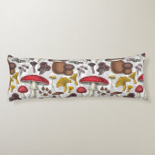 Wilde paddenstoelen lichaamskussen (Achterkant)