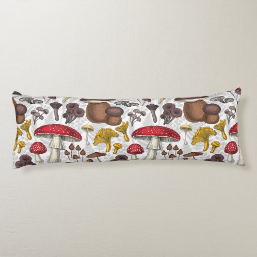 Wilde paddenstoelen lichaamskussen (Achterkant)
