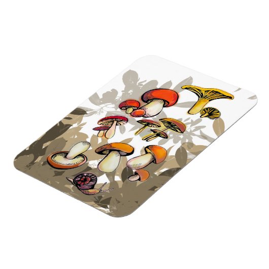 wilde paddenstoelen magneet (Linkerzijde)