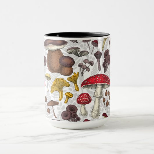 Wilde paddenstoelen mok (Midden)