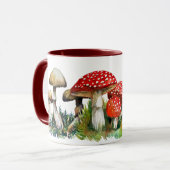 Wilde paddenstoelen mok (Voorkant links)