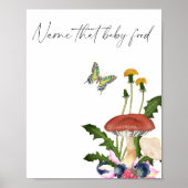 Wilde paddenstoelen Naam dat babyvoedsel spel Poster (Voorkant)