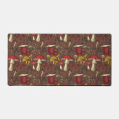 Wilde paddenstoelen op bruin bureaumat (Voorkant)