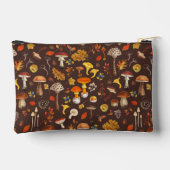 Wilde paddenstoelen op bruin etui (Achterkant)