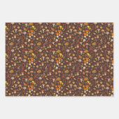 Wilde paddenstoelen op bruin inpakpapier vel (Voorkant 2)