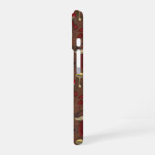 Wilde paddenstoelen op bruin iPhone 16 hoesje (Linkerkant)