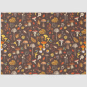 Wilde paddenstoelen op bruin tissuepapier (Voorkant)