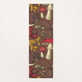 Wilde paddenstoelen op bruin yogamat (Voorkant)