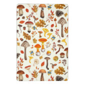 Wilde paddenstoelen op wit mini klembord (Achterkant)