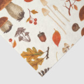 Wilde paddenstoelen op wit tissuepapier (Detail)