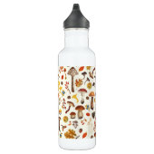 Wilde paddenstoelen op wit waterfles  (Rechts)