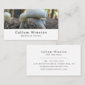 Wilde paddenstoelen, paddenstoelenboer visitekaartje (Voorkant / Achterkant)