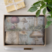 WILDE PADDENSTOELEN POSTER DECOUPAGE TISSUE PAPIER (Geschenk)