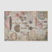 WILDE PADDENSTOELEN POSTER DECOUPAGE TISSUEPAPIER (Voorkant)